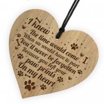 Pet Memorial For Dog Cat Engraved Heart Hanging Memorial Sign