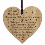 Wood Engraved Christmas Tree Memorial Decoration Mum Dad Nan