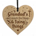 Grandad Gifts Engraved Heart Cute Grandad Birthday Christmas