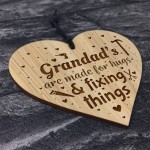 Grandad Gifts Engraved Heart Cute Grandad Birthday Christmas