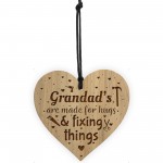 Grandad Gifts Engraved Heart Cute Grandad Birthday Christmas