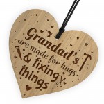 Grandad Gifts Engraved Heart Cute Grandad Birthday Christmas