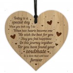 Soulmate Gifts Engraved Heart Anniversary Birthday Christmas