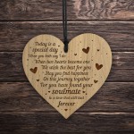 Soulmate Gifts Engraved Heart Anniversary Birthday Christmas