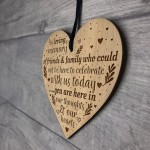 Wooden Memorial Sign Hanging Christmas Tree Decoration Family