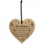 Soulmate Gifts Heart Plaque Engraved Gift For Anniversary