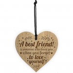 THANK YOU BEST FRIEND Gift Engraved Heart Birthday Christmas