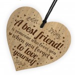 THANK YOU BEST FRIEND Gift Engraved Heart Birthday Christmas