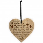 Thank You Grandad Gift LOVE Engraved Heart Grandad Birthday