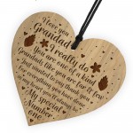 Thank You Grandad Gift LOVE Engraved Heart Grandad Birthday