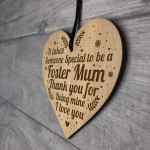 Special Foster Mum Gift For Birthday Christmas Engraved Heart