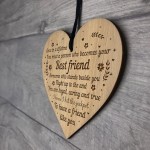 THANK YOU Gift For Him Her Best Friend Gift Engraved Heart