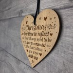 Wood Christmas Memorial Bauble Hanging Tree Decoration Family