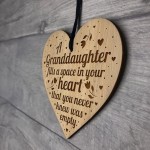 Gift For Granddaughter Engraved Heart Granddaughter Birthday