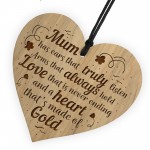 Mum Gifts Hanging Engraved Heart Mum Gift From Daughter Son