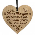 THANK YOU GIFT For Nan Engraved Heart Nan Plaque Nan Christmas