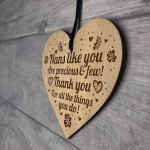 THANK YOU GIFT For Nan Engraved Heart Nan Plaque Nan Christmas