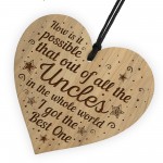 UNCLE PLAQUE Novelty Uncle Gift For Birthday Christmas Engraved