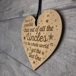 UNCLE PLAQUE Novelty Uncle Gift For Birthday Christmas Engraved