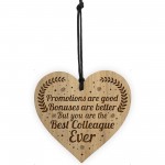 Best Colleague Gift Engraved Heart Leaving Colleague Birthday