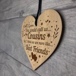 Cousin Sign Engraved Heart Best Friend Sign Cousin Birthday Xmas