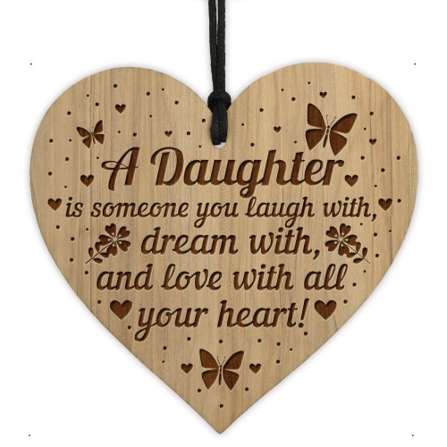 Special DAUGHTER Gift Engraved Heart Daughter Sign Birthday Xmas