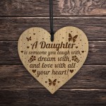 Special DAUGHTER Gift Engraved Heart Daughter Sign Birthday Xmas