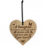 Special DAUGHTER Gift Engraved Heart Daughter Sign Birthday Xmas