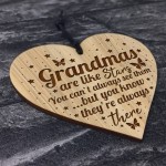 Thank You Gift For Grandma Engraved Heart Grandma Plaque