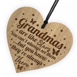 Thank You Gift For Grandma Engraved Heart Grandma Plaque