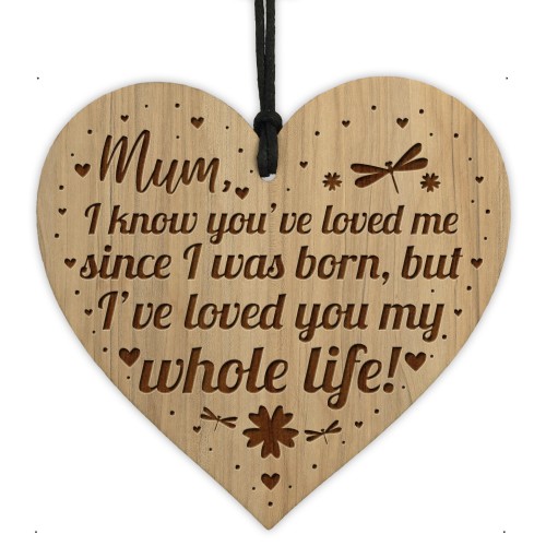 Mum Gifts From Daughter Engraved Heart Mum Gifts From Son