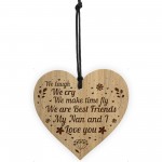 NAN GIFT Birthday Christmas Gift Engraved Heart Grandparent Gift