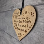 NAN GIFT Birthday Christmas Gift Engraved Heart Grandparent Gift