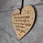 STEP DAD GIFTS Engraved Heart Thank You Step Dad Gift Birthday