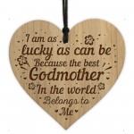 Thank You Godmother Gifts Engraved Heart Godmother Plaque Gift