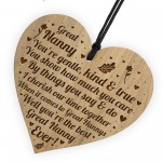 Thank You Great Nanny Gift Engraved Heart Grandparent Gifts