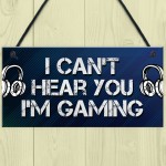 Gaming Bedroom Accessories Room Sign Novelty Gamer Plaque