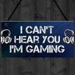 Gaming Bedroom Accessories Room Sign Novelty Gamer Plaque