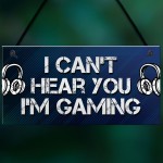 Gaming Bedroom Accessories Room Sign Novelty Gamer Plaque