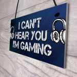 Gaming Bedroom Accessories Room Sign Novelty Gamer Plaque