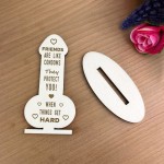 Funny Rude Friendship Plaque Novelty Birthday Gift For Friend