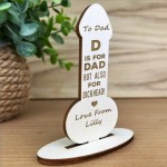 Funny Dad Gifts From Daughter Son Novelty Wood Birthday