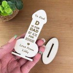 Funny Dad Gifts From Daughter Son Novelty Wood Birthday