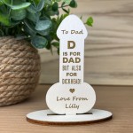 Funny Dad Gifts From Daughter Son Novelty Wood Birthday