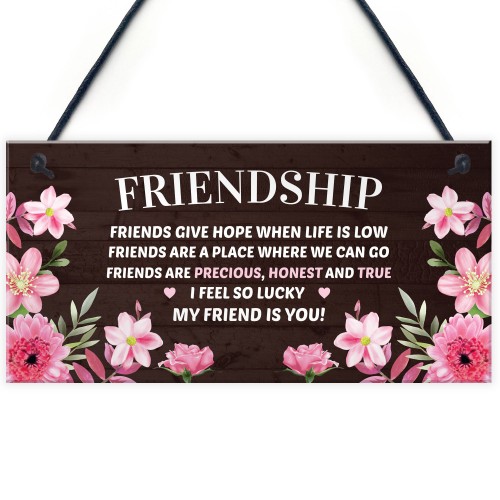 Best Friendship Gift Plaque For Best Friend Birthday Gifts