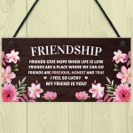 Best Friendship Gift Plaque For Best Friend Birthday Gifts