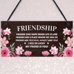 Best Friendship Gift Plaque For Best Friend Birthday Gifts