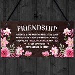 Best Friendship Gift Plaque For Best Friend Birthday Gifts