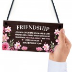 Best Friendship Gift Plaque For Best Friend Birthday Gifts