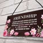 Best Friendship Gift Plaque For Best Friend Birthday Gifts